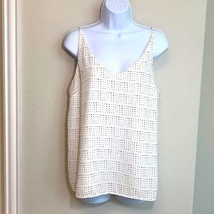 Camisole Sz L Off White w/ Blk spots